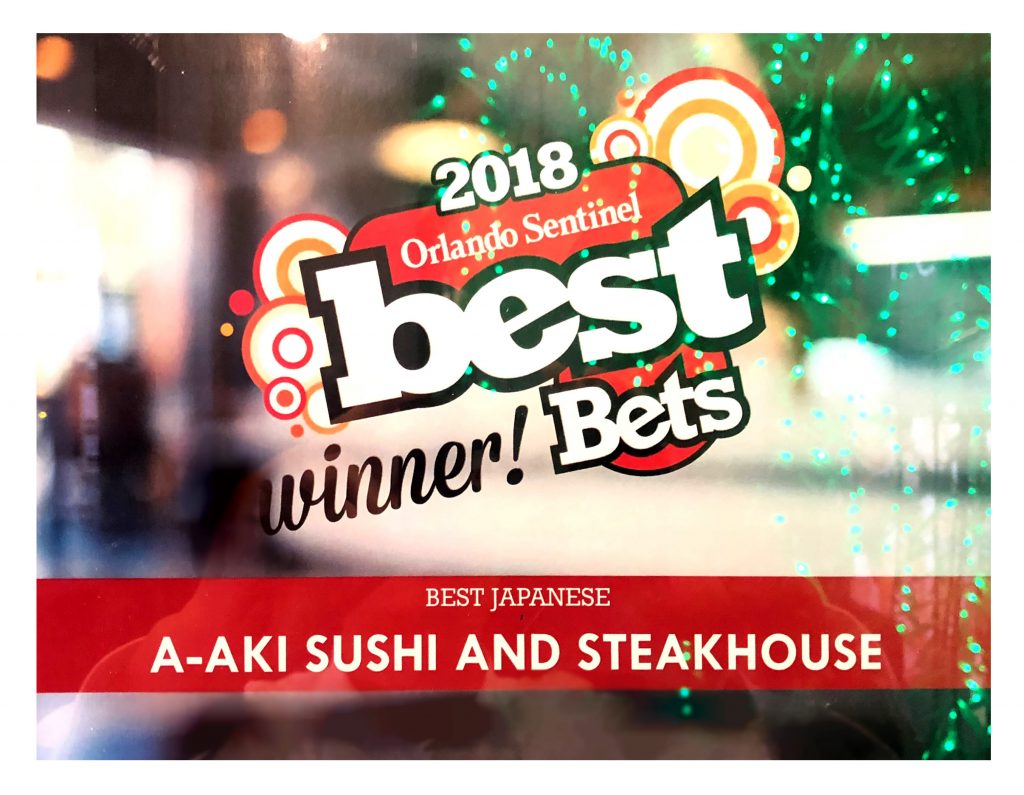 Orlando Sentinel Best Japanese Restaurant 2018